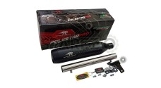 Red Rooster Performance Exhaust Silencer Black For Royal Enfield Meteor 350 - SPAREZO