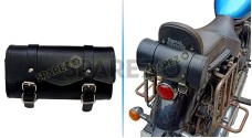 Royal Enfield Meteor 350cc Black Color Genuine Leather Tools and Accessories Bag - SPAREZO