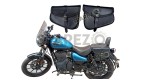 Royal Enfield Meteor 350cc Genuine Leather Pannier Bags Pair Black - SPAREZO