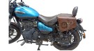 Royal Enfield Meteor 350cc Leather Pannier Bags Pair Brown - SPAREZO