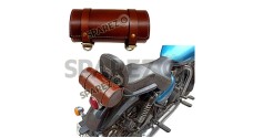 Royal Enfield Meteor 350 Leather Brown Tool Accessories Roll Bag - SPAREZO