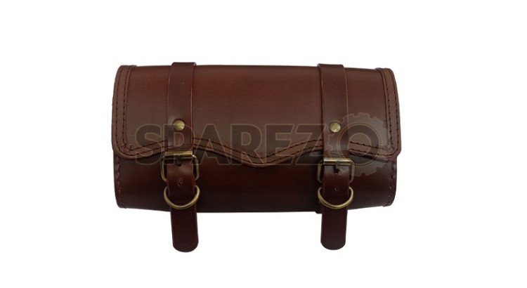 Royal Enfield Meteor 350cc Brown Genuine Leather Tools and Accessories Bag D1 - SPAREZO