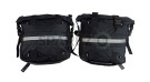 Royal Enfield Meteor 350cc Canvas Saddle Bags Pair Black With Mounting D1 - SPAREZO