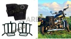 Royal Enfield Meteor 350cc Military Pannier Black Color Bags With Fitting - SPAREZO