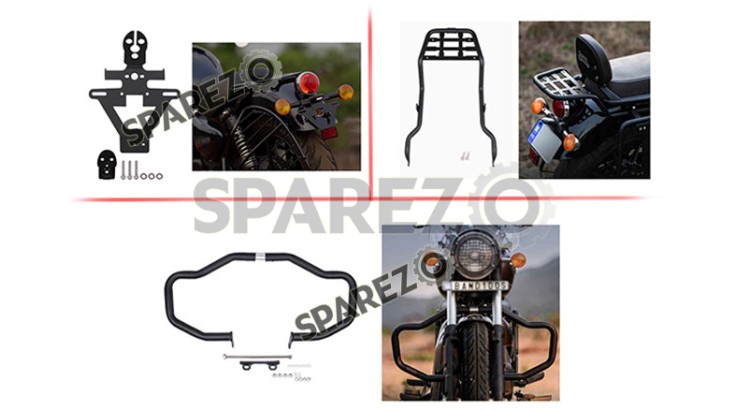 Royal Enfield Meteor 350cc 3 Pcs Accessories Combo pack-1 - SPAREZO