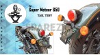 Royal Enfield Super Meteor 650 Blitz Tail Tidy Black - SPAREZO