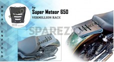 Royal Enfield Super Meteor 650 Vermillion Solo Rack Plate - SPAREZO