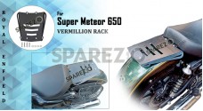 Royal Enfield Super Meteor 650 Vermillion Solo Rack Plate - SPAREZO