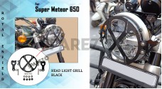 Royal Enfield Super Meteor 650 X-Style Headlight Grill Black