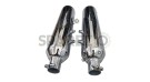 Royal Enfield Super Meteor 650 AEW 202 Chrome Exhaust Silencer LH and RH Pair   - SPAREZO