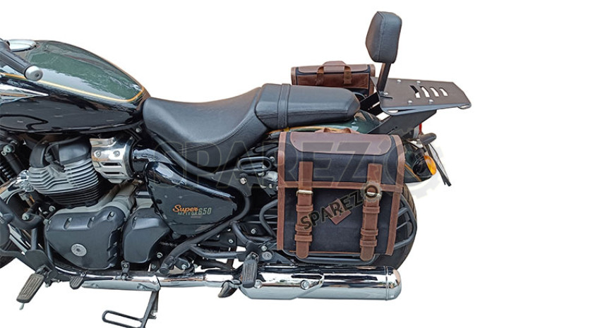 Black Rear Backrest For Royal Enfield Super Meteor 650 – Steel Construction