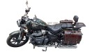 Royal Enfield Super Meteor 650 Antique Brown Leather Pannier Bags and Mounting - SPAREZO