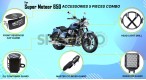 Royal Enfield Super Meteor 650 5 PCS Accessories Combo Black - SPAREZO