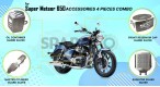 Royal Enfield Super Meteor 650 4 PCS Accessories Combo - SPAREZO