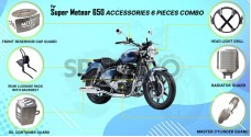 Royal Enfield Super Meteor 650 Accessories 6 Pcs Combo - SPAREZO