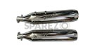 Royal Enfield Super Meteor 650 Red Rooster Exhaust Silencer Pair LH RH - SPAREZO