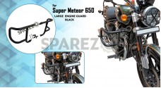 Royal Enfield Super Meteor 650 Evo Engine Guard Black Pair - SPAREZO