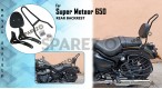 Royal Enfield Super Meteor 650 Rear Backrest Black - SPAREZO