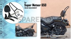 Royal Enfield Super Meteor 650 Rear Backrest Black - SPAREZO