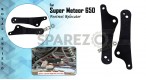 Royal Enfield Super Meteor 650 Pillion Footrest Relocator Bracket Black - SPAREZO